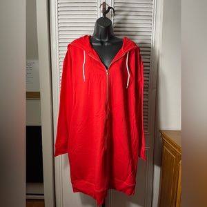Women’s Knee Length Full Zip Hoodie